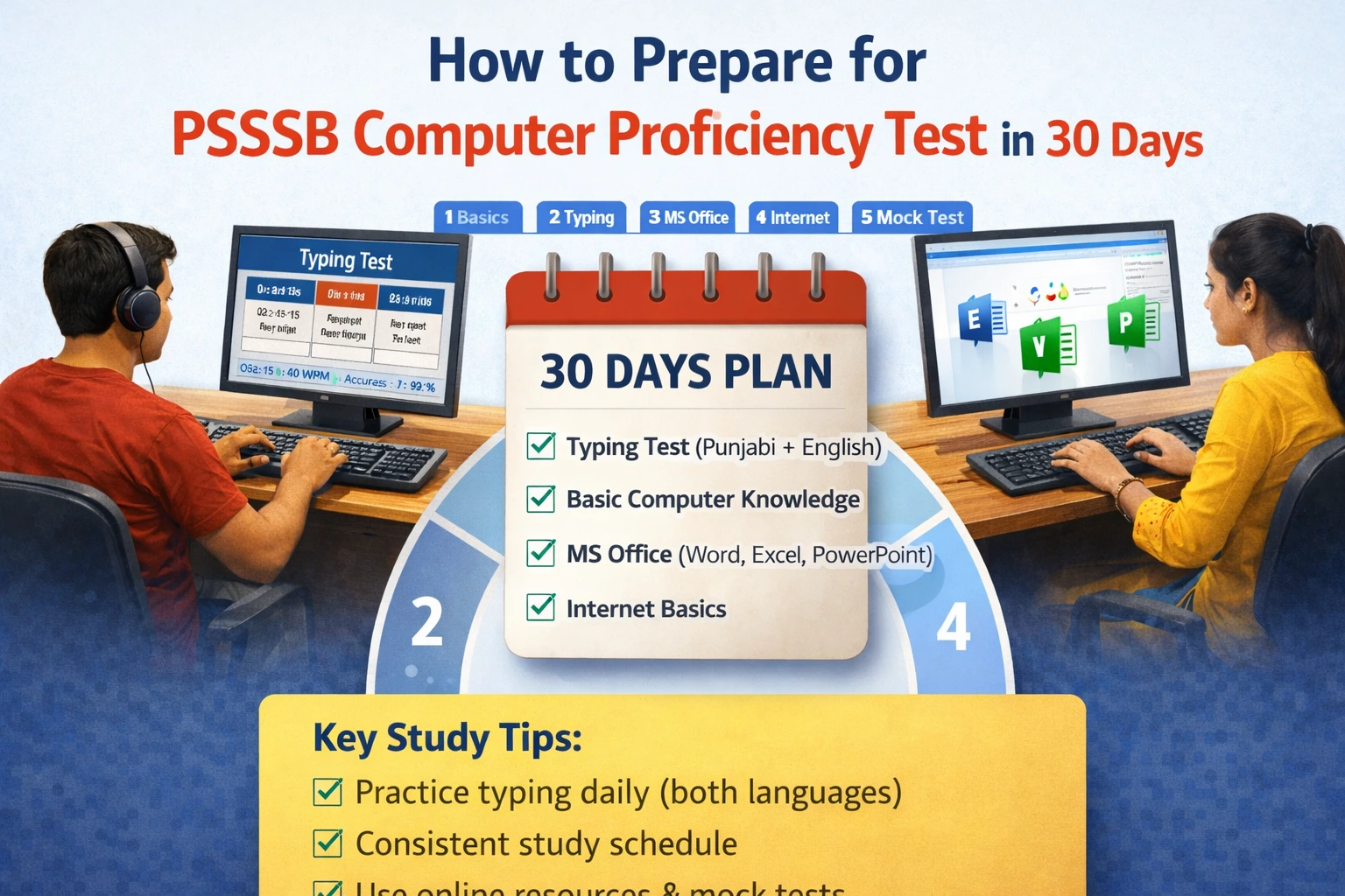 How to Prepare for PSSSB Computer Proficiency Test in 30 Days