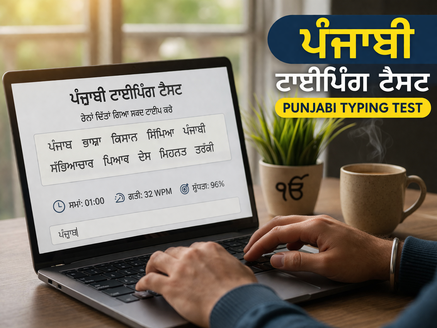 Free Punjabi Typing Test Online in Ravi Font — For Every Punjab Govt Typing Exam