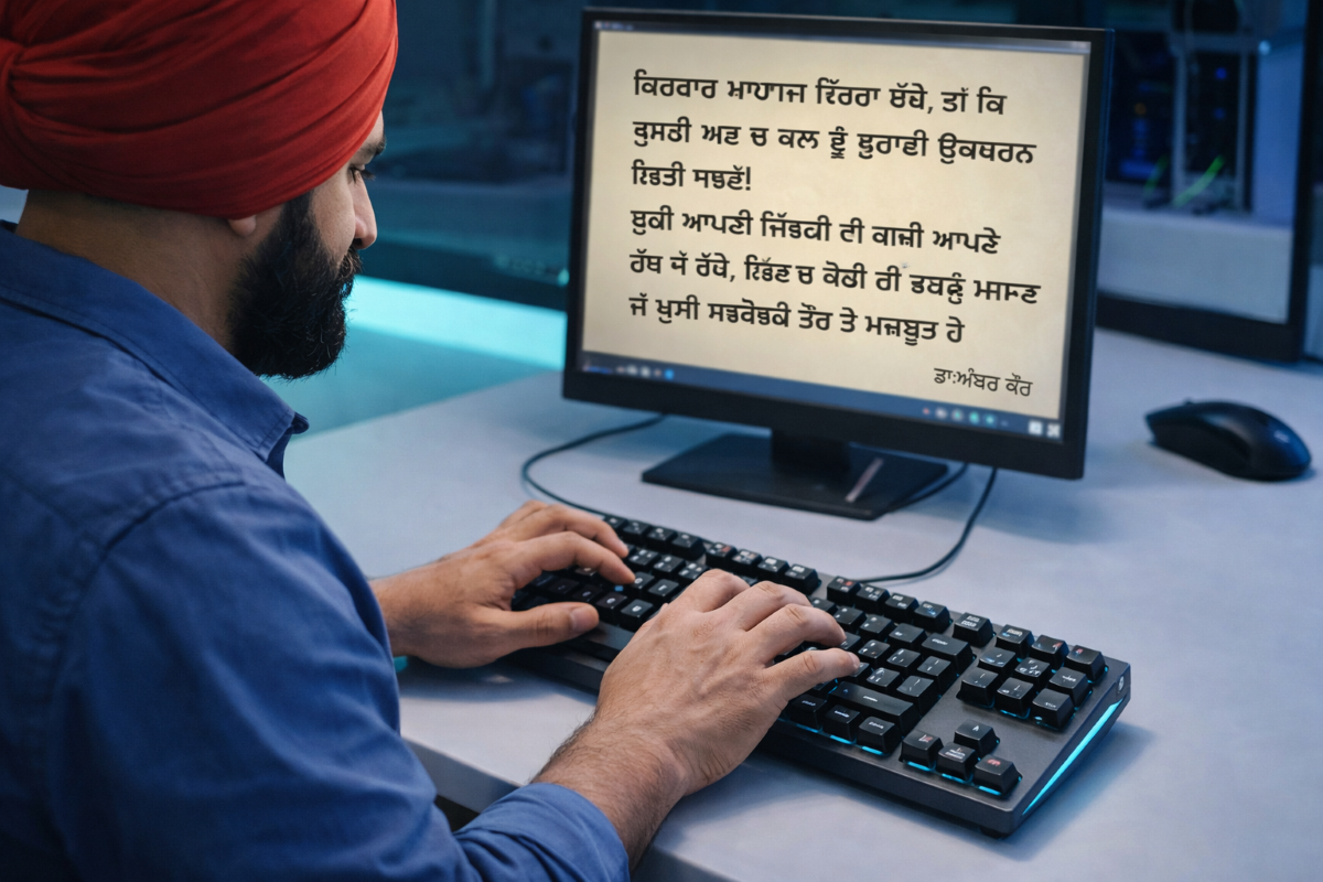 How to Learn Punjabi Typing in Just 6 Days